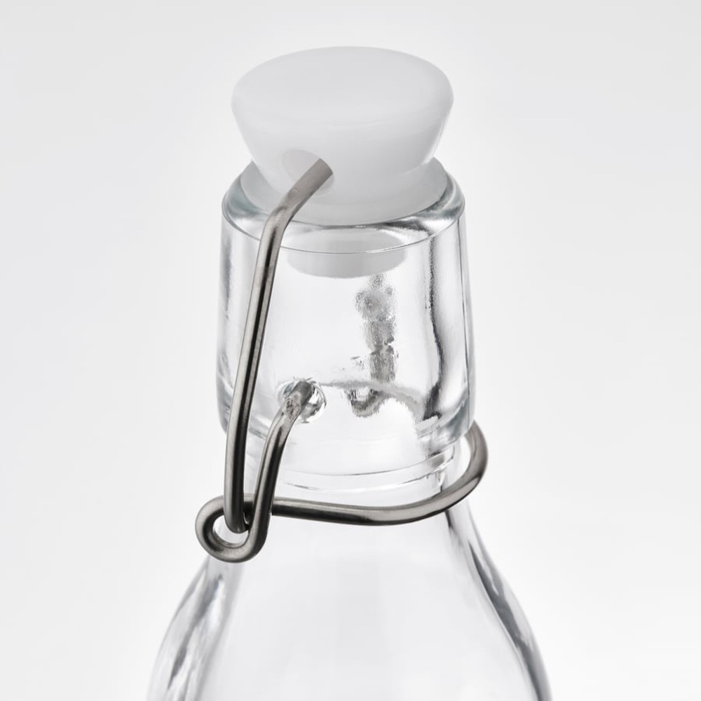 3-PACK Glass Swing Top Bottles Set of 3 Bottle With Stopper Clear Glass 5 oz - Picture 4 of 6